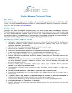 Project Manager and Technical Writer jobs